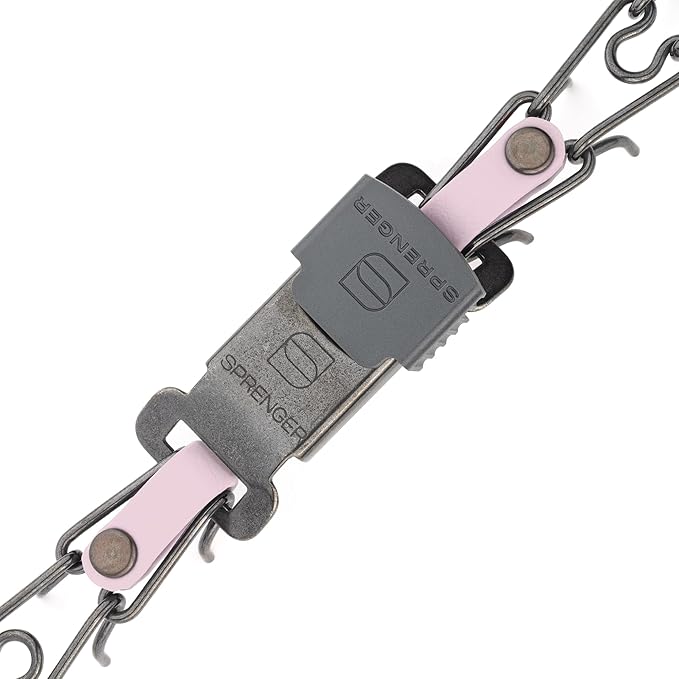 Herm Sprenger Black Stainless Steel Dog Collar with Quick Release ClicLock Buckle and Biothane Insert Training Collar Made in Germany (Pastel Purple, 16in x 2.25mm(Neck Size up to 13-14in))