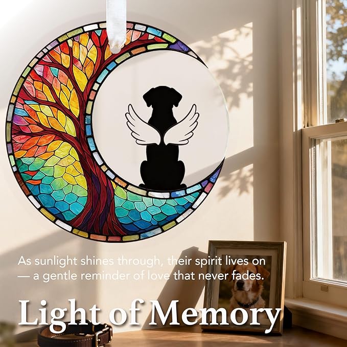 Dog Memorial Gift for Loss of Dog, Pet Sympathy Gift Ornament, Rainbow Bridge Dog Keepsake, Pet Remembrance Gift for Dog Lover, Bereavement Gift, Loss of Pet Memorial Ornament