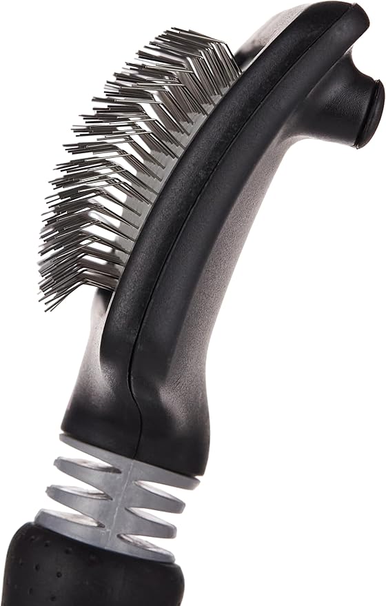 Mikki Dog, Cat, Puppy, Kitten Grooming Hard Pin Slicker Brush -For Knot, Tangles -Med-Lrg Pet-Large,Black