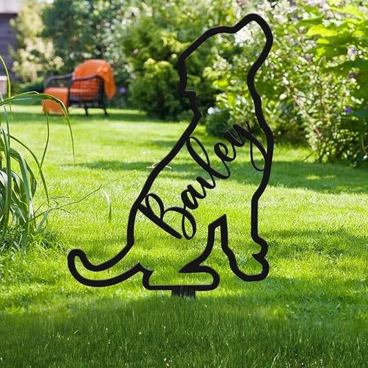 Custom Metal Pet Grave Markers Dog Memorial Plaque, Waterproof Dog Grave Markers Outdoor, Memorial Garden Decor for Loss of Beloved Pet, Personalized Sympathy Gift for Dogs