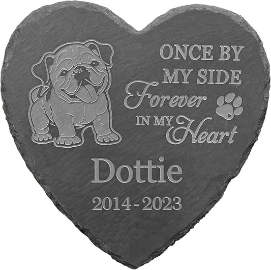 Bulldog Outdoor Memorial, Bulldog Tombstones, Bulldog Loss, Bulldog Memorial Keepsake