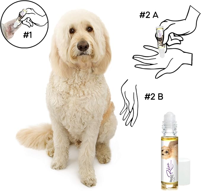 The Blissful Dog Goldendoodle Relax Roll-ON Aromatherapy for Dogs - Anxiety Relief for Dogs