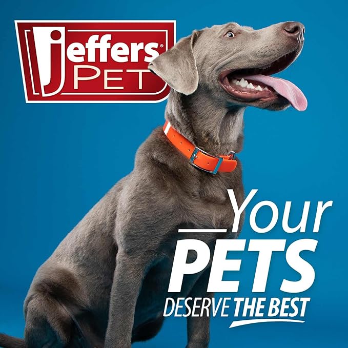 Jeffers Flat Back Pet Grooming Comb – Chrome Plated Steel Comb with Fine & Coarse Teeth for Dogs, Cats, Puppies – Detangling, Deshedding, Dematting Tool for Long or Short Hair - 7.5" L, 1" Teeth
