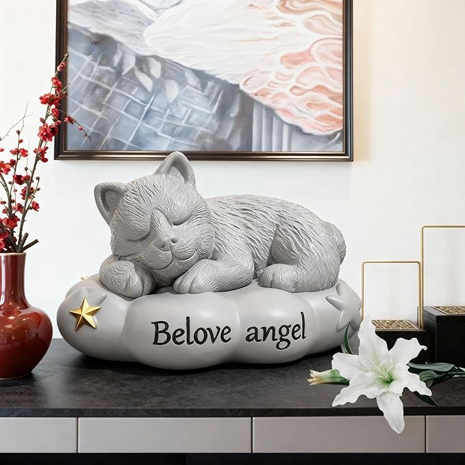 pet Memorial Stones，pet Grave Markers， Grave Marker,pet Headstone，Resin Material, Durable and Environmentally Friendly，for pet Memorial Gifts (Dog)