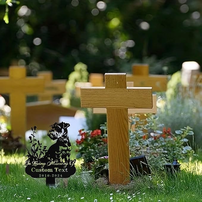 Custom Dog Grave Markers Outdoor, Personalized Pet Grave Marker Stake Dog Memorial, Outdoor Weatherproof Pet Cemetery Sign, Personalized Dog Memorial Gifts for Loss of Dog