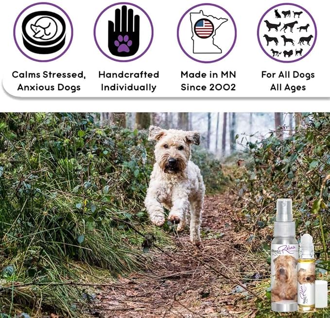 The Blissful Dog Soft Coated Wheaten Terrier Relax Dog Aromatherapy, 0.45-Ounce Roll-On