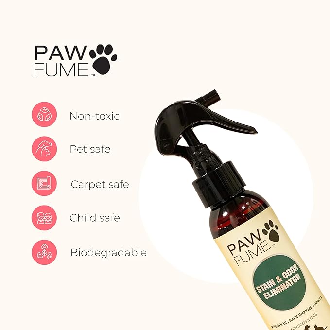 Paw Fume Stain & Odor Eliminator + Grooming Dog Spray