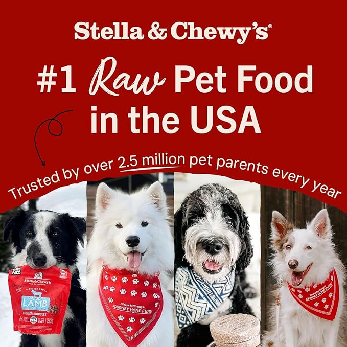 Stella & Chewy's Freeze-Dried Raw Dinner Patties - Chicken Recipe - High Protein Grain-Free Puppy & Dog Food - Perfect for Picky Eaters - 25 oz,(Pack of 2)