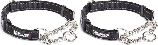 Friends Forever Martingale Dog Collars for Large Dogs - Reflective No Pull Dog Collar for Training Large/Medium Breed Dogs, Large (Pack of 2)