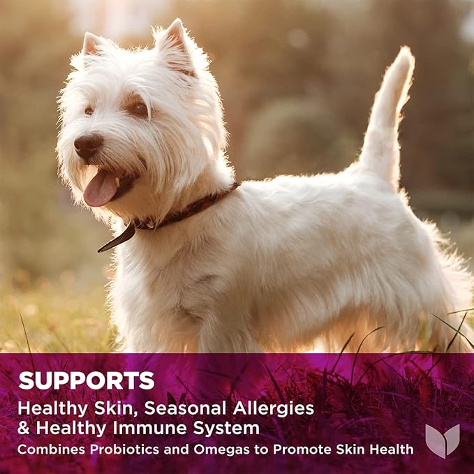 Hyland's Naturals - Pro Skin Health for Dogs, 90 Soft Chews, Supports Healthy Skin, Seasonal Allergies & Immune System, with Probiotics & Omega-3s, Trout Flavor