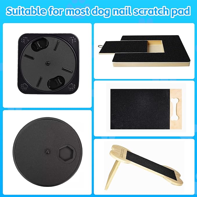 Pet Nail Self Adhesive Replacement Emery Paper, Eases Dog Nail Trimming Anxiety, Suitable for Doors (10in*13ft, Black)