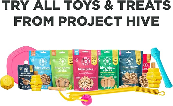 Hive Bites Training Treats for Dogs – Peanut Flavor – Small Reward Treats Made with Ground Peanuts & Honey – Vegetarian, No Grain or Soy – 6 oz