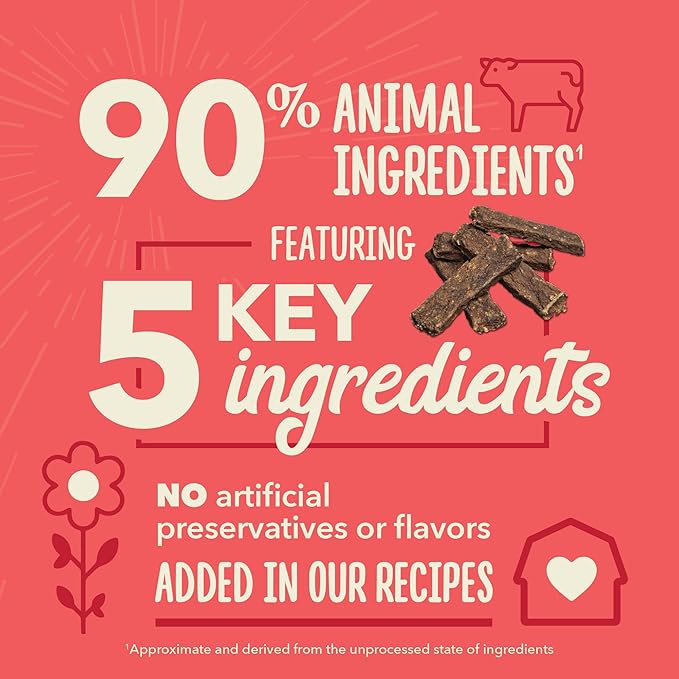 ACANA Chewy Strips Limited Ingredient Dog Treats Beef Recipe with Hip & Joint Support 4oz Bag