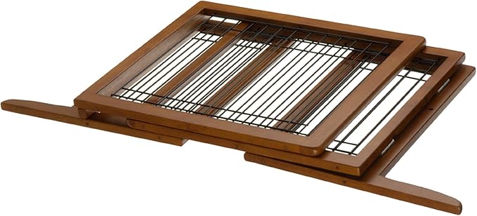Richell 94135 Freestanding Pet Gate with Autumn Matte Finish, Small