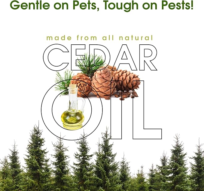Paws and Claws Pet Spray - Natural Flea and Tick Repellent with Cedar Oil - Effective and Safe Pest Control for Dogs and Cats, Helps Repels Fleas, Ticks, & Mites, Pet Friendly & Easy to Use - 16oz