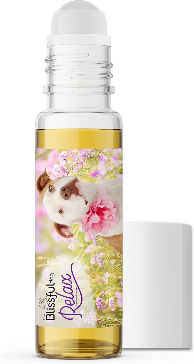 The Blissful Dog American Staffordshire Terrier Relax Roll-ON Aromatherapy for Dogs - Anxiety Relief for Dogs