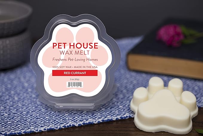 Pet House Red Currant Summer Scented Wax Melts - Long-Lasting Plant Based Soy Wax Melts Pet Friendly Pack of 2