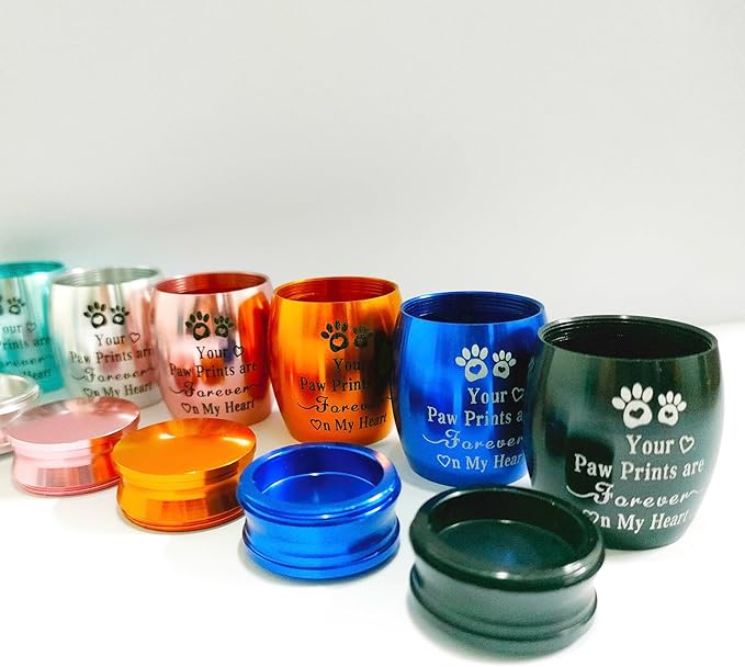 Small Pet Urns for Dogs Ashes Mini Urn Dog Ashes Cremation Keepsake Pet Memorial Urns Gift，Blue B