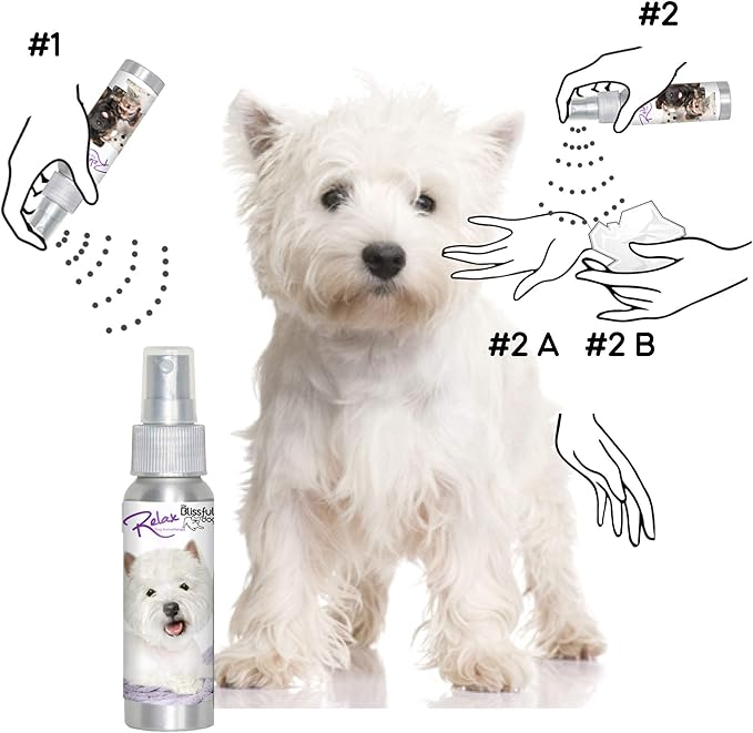 The Blissful Dog West Highland White Terrier Relax Dog Aromatherapy Spray for Your Dog's Anxiety