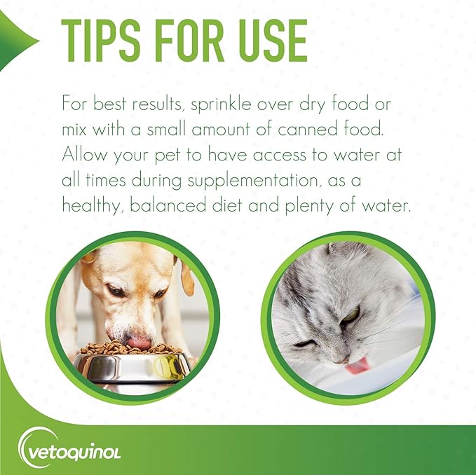 Vetoquinol Epakitin Chitosin-Based Phosphate Binder for Cats & Dogs – Renal Support Supplement Powder - 300g