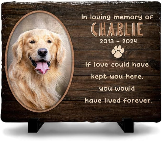 If Love Could Have Saved You Personalized Stepping Stones Outdoor - a Tribute to Beloved Pet, Cat, Dog Death - Sympathy Pet Memorial Stone for Loss of Dogs, Cats