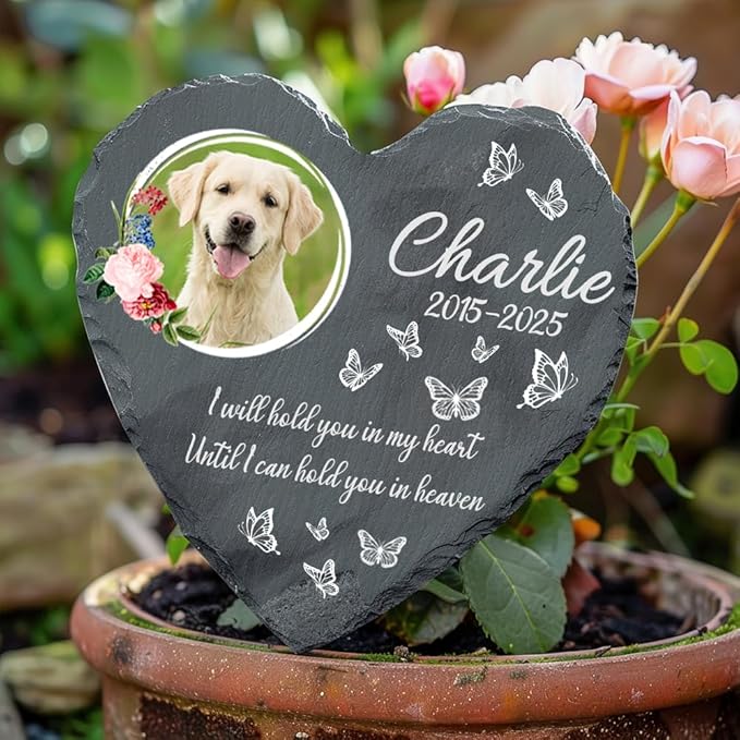 Personalized Dog Memorial Gifts for Loss of Dogs Sympathy Gift, Dog Memorial Stone, Pet Loss Gifts, Pet Memorial Stones for Dogs Cemetery Decorations for Grave, Cat Sympathy Gift, Stone 7