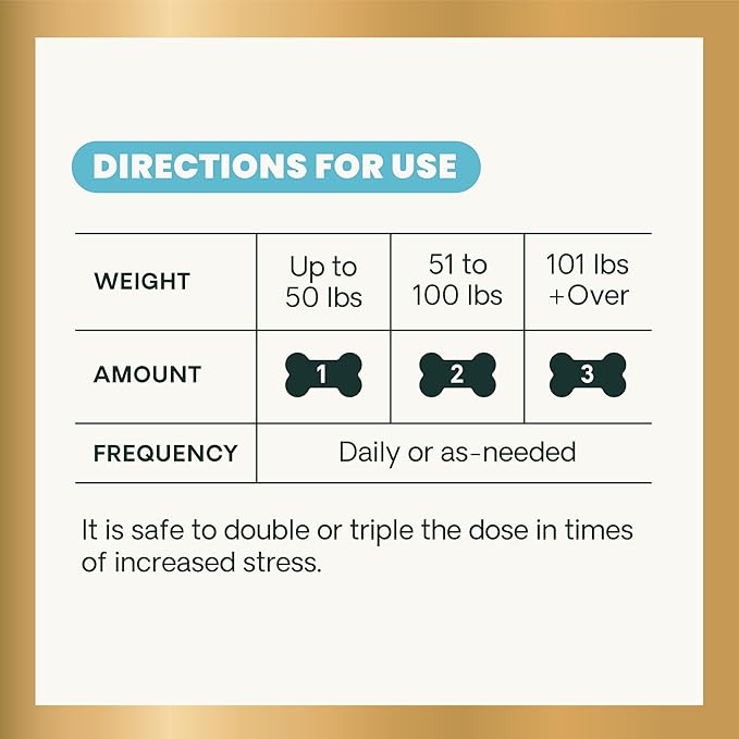 VetriScience Clinically Tested Composure Calm & Confident Chews - Supplement for Dogs with Anxiety, Stress & Fear with L-Theanine for Thunderstorms, Fireworks or Travel, Peanut Butter, 60 Count