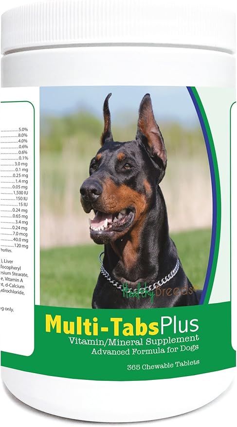 Healthy Breeds Doberman Pinscher Multi-Tabs Plus Chewable Tablets 365 Count