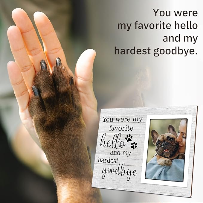 SteadStyle Dog Memorial Gifts for Loss of Dog, Pet Memorial Gifts, Loss of Dogs Sympathy Gift, Pet Loss Remembrance Bereavement Gift, In Memory of Dogs Sympathy Picture Frames (4x6)