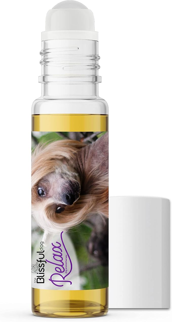 The Blissful Dog Chinese Crested Relax Roll-ON Aromatherapy for Dogs - Anxiety Relief for Dogs