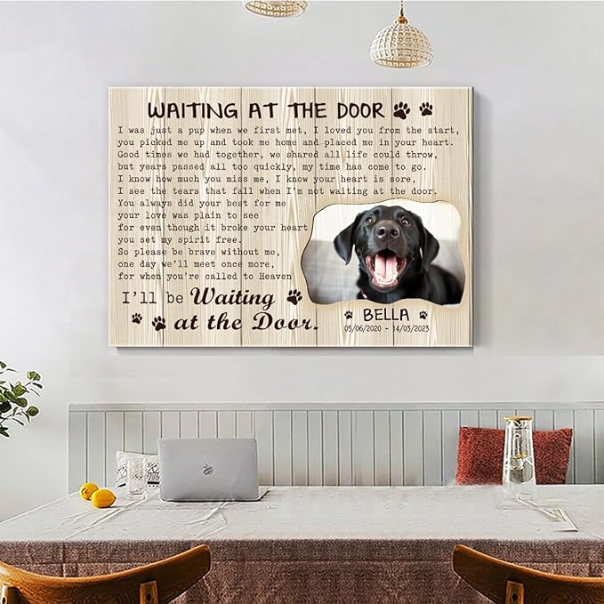 C80712 Funny Dog Memorial Canvas Gifts - Personalized Wall Art, Custom Landscapes, Decor