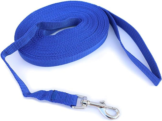 Dog Leash Puppy Obedience Recall Training Agility Lead 50ft, Great for Play, Camping, or Backyard