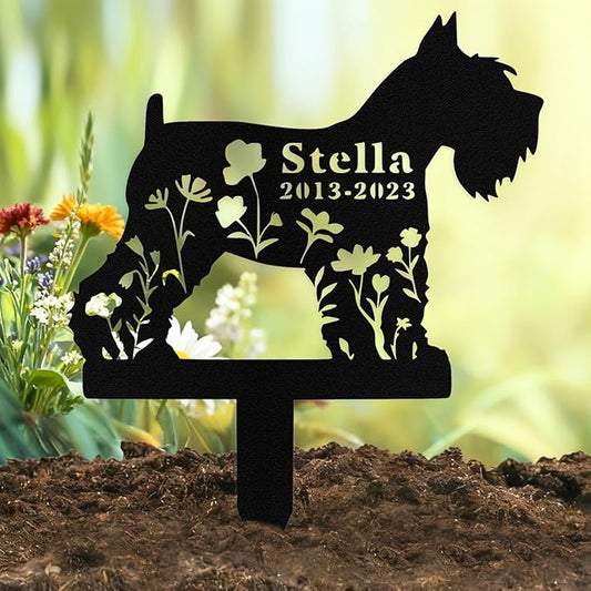 Custom Dog Grave Markers Outdoor, Personalized Pet Grave Marker Stake Dog Memorial, Outdoor Weatherproof Pet Cemetery Sign, Personalized Dog Memorial Gifts for Loss of Dog