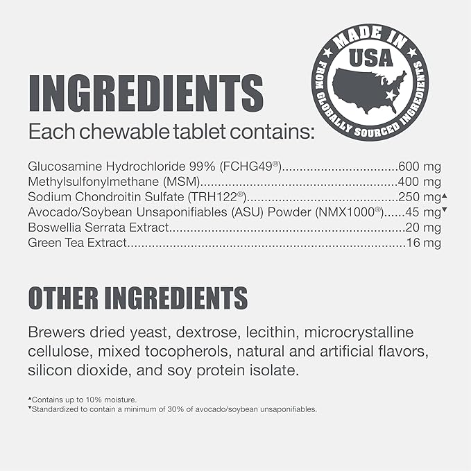Nutramax Dasuquin for Small to Medium Dogs, Joint Health Supplement, Contains Glucosamine for Dogs, Plus Chondroitin, ASU, MSM and More, Supports Healthy Joints, Chewable Tablets, 84 Count