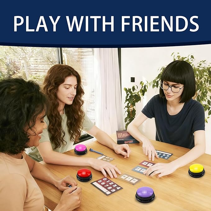 6 Pack Voice Recording Button, Dog Buttons for Communication Pet Training Buzzer, 30 Second Record & Playback for Pet, Office, Home - 6 Color