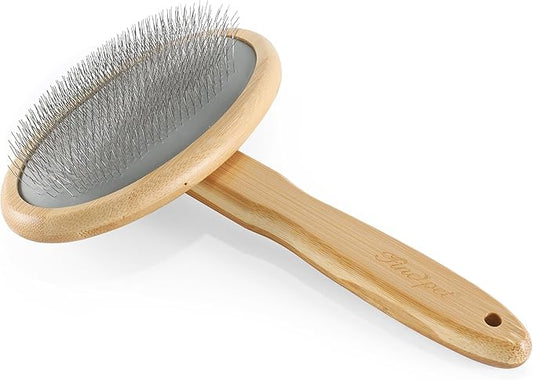Dog Slicker Brush for Shedding Medium or Long Haired Pets Grooming Brush for Large Dogs to Remove Loose Hair Tangles and Knots L