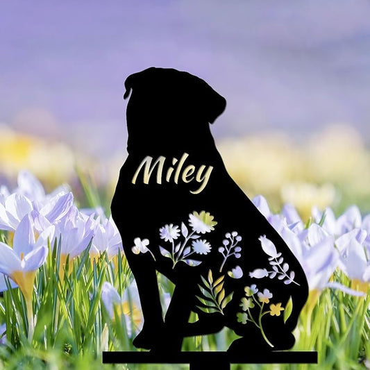 Personalized Dog Memorial Sign, Dog Grave Marker, in Memorial of Dog, Dog Loss Gift, Dog Name Sign Pet Sympathy Gift
