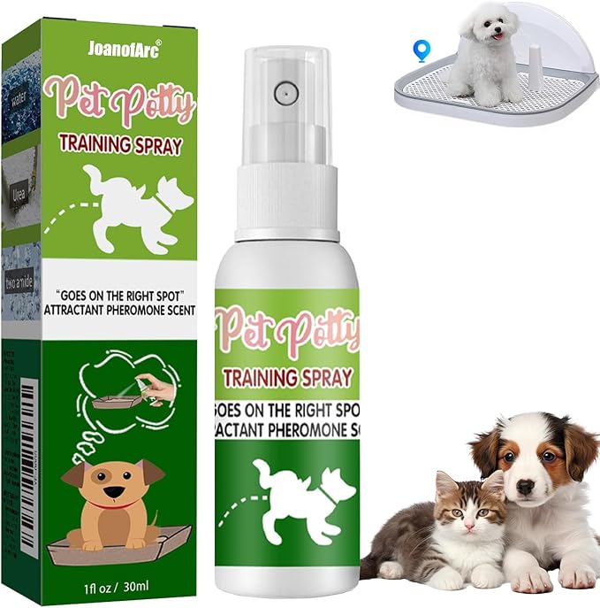 JoanofArc Potty Training Spray for Dogs, Puppy Potty Training Spray, Dog Deterrent Spray, Address Canine Inappropriate Elimination Habits for Indoor & Outdoor Environments, 30ml