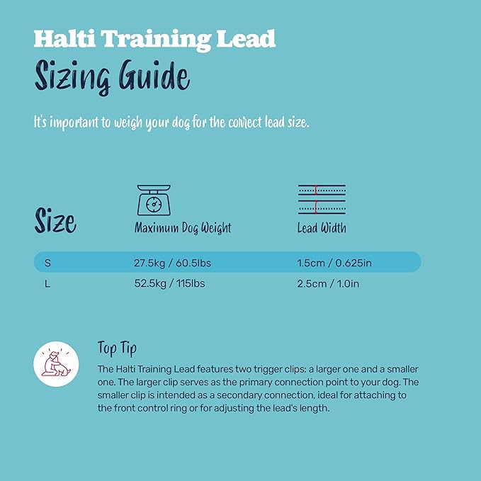 Halti Training Leash - Multifunctional Double-Ended Dog Leash, Ideal for Anti-Pulling Dog Training. Lightweight & Durable. Suitable for Small to Medium Dogs & Puppies (Size Small, Forest Green, 2m)