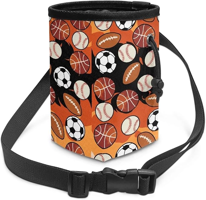 Balls Dog Treat Bag Pet Treat Pouch Versatile Dog Training Treat Pouch Bag Holder for Kibbles, Pet Feed Snack Reward Pocket for Training Doggie Puppy
