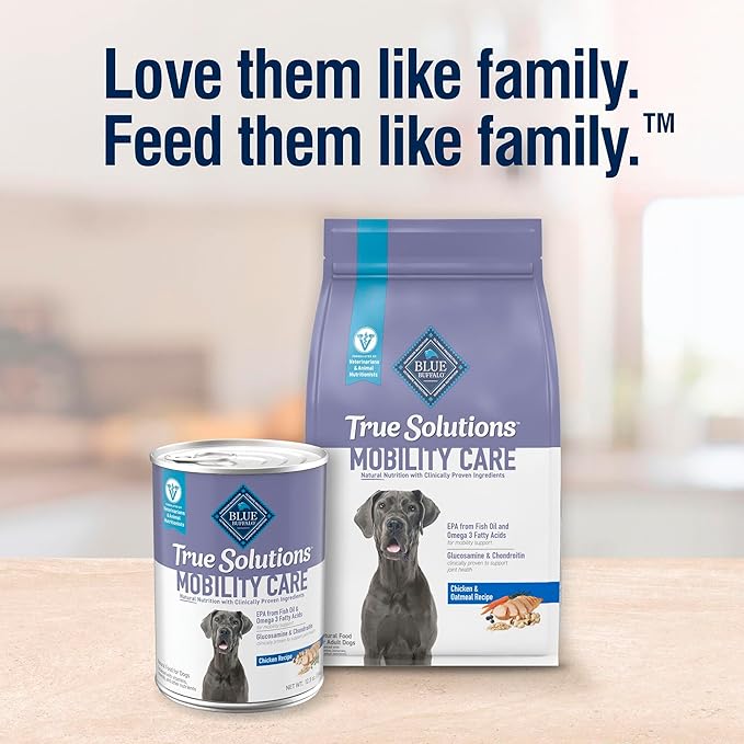 Blue Buffalo True Solutions Mobility Care Natural Dry Dog Food for Adult Dogs, Chicken, 11-lb. Bag