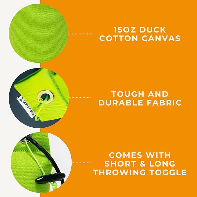 Dog & Field Puppy Training Dummies. 3.5oz Canvas Training Dummy for Hunting Dogs & Puppy Training. Dog Retriever Training Dummy, Dog Training Bumper, Hunting Dog Accessories, Water Float Dummy
