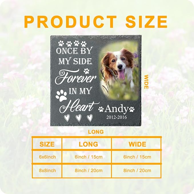 Memorial Gifts for Loss of Dog Custom Dog Memorial Stone, Pet Memorial Gifts, Pet Memorial Stones, Cemetery Decorations for Graves, Cat Memorial Gifts