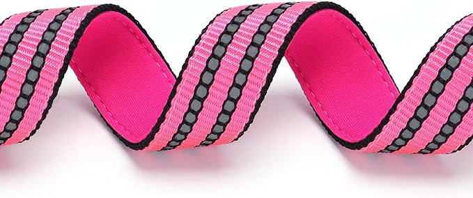 Stainless Steel Chain Martingale Collar for Dogs, No Pull Slip Cinch Choker Choke Collar Training Escape Proof Heavy Duty Dog Collar for Small Medium Large Pet Girl Female Dogs, Pink XL