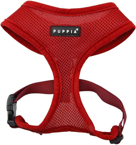Puppia Soft Dog Harness, Wine, Small (PDCF-AC30-WN-S)