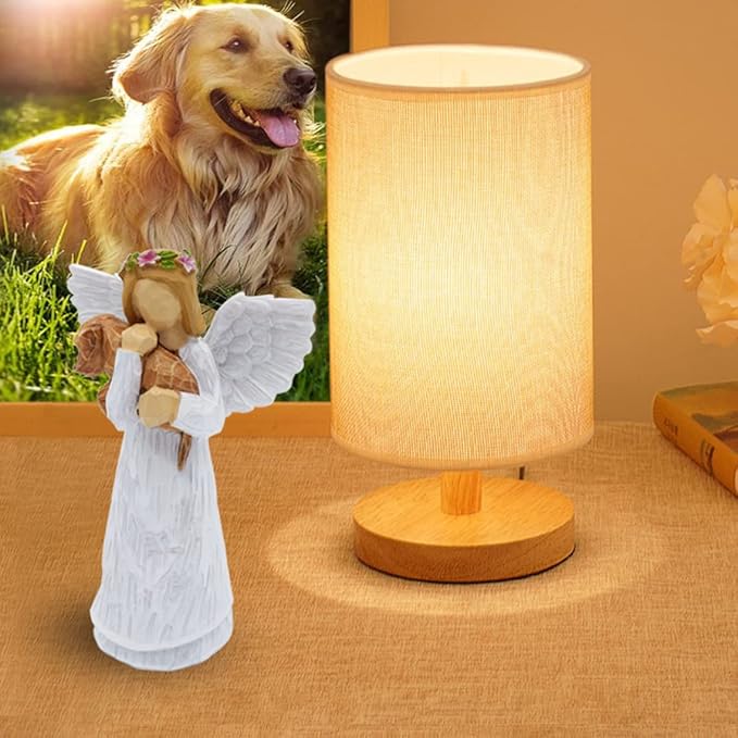 Anrkets Angel of Friendship Pet Memorial Gift – Dog Remembrance Angel Figurine with 7 Chakra Rainbow Bridge Bracelet, Sympathy Gift for Loss of a Beloved Dog