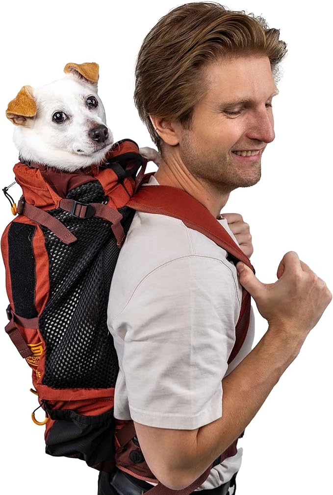 K9 Sport Sack Knavigate - Small, Dune - Ideal for Dogs with 13-16” Back Length - Adjustable, Backpack-Style Carrier with Internal Frame & Padded Hip Belt