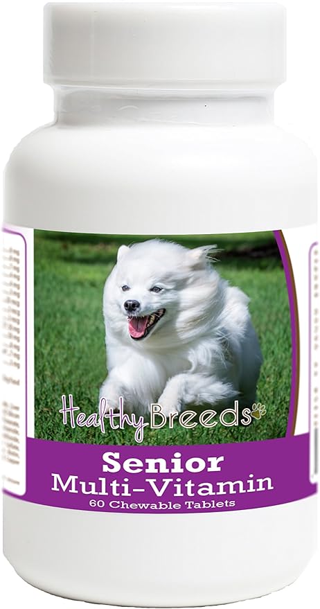 Healthy Breeds American Eskimo Dog Senior Dog Multivitamin Tablets 60 Count