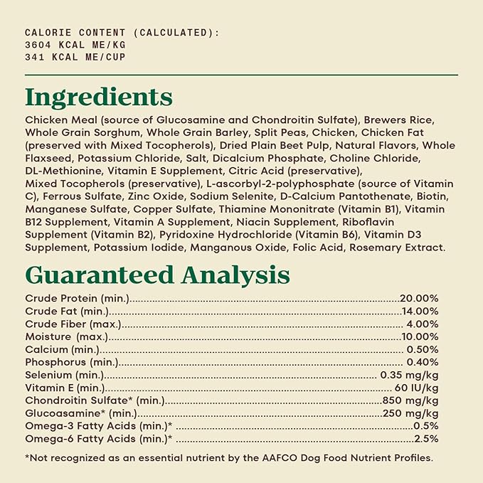 Nutro Max Dry Dog Food, Adult Dog Food Dry Recipe for Large Breeds with Farm-Raised Chicken, 25 lb. Bag