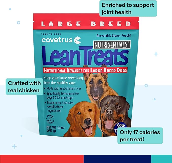 Butler Lean Treats Nutritional Rewards for Large Dogs (1 Pack), 10 oz/Large